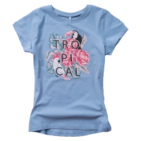 Παιδική μπλούζα Name it για κορίτσια Tropical γαλάζιο 