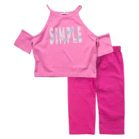 Παιδικό σετ ΝΕΚ για κορίτσια Simple ροζ 