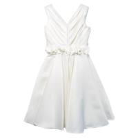 Παιδικό φόρεμα αμπιγέ για κορίτσια Barbara άσπρο 