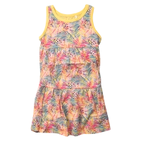 Παιδικό φόρεμα Name it για κορίτσια Tropical κίτρινο 