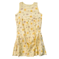 Παιδικό φόρεμα Name it για κορίτσια Rainbow κίτρινο 