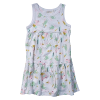 Παιδικό φόρεμα Name it για κορίτσια Unicream άσπρο καλοκαιρινό μονόκερος οικονομικό βαμβακερό μακό ετών online (3)