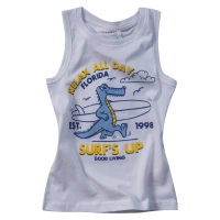 Παιδική μπλούζα Name it για αγόρια Surf Up άσπρο 