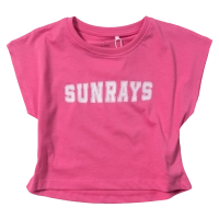 Παιδική μπλούζα Name it για κορίτσια Sunrays φούξια 