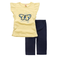 Παιδικό σετ Reflex για κορίτσια Butterfly κίτρινο 