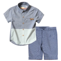 Παιδικό πουκάμισο Mall Kids Double γκρι καλοκαιρινά πουκάμισα για αγόρια κοντομάνικα Online | Παιδική βερμούδα Mayoral για αγόρια Rhombus  μπλε μοντέρνα ποιοτικά ιδιαίτερα για γενέθλια online  (1) 