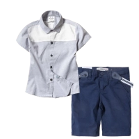 Παιδικό Πουκάμισο για αγόρια Informer Γκρι καλοκαιρινά πουκάμισα κοντομάνικα αγορίστικα Online οικονομικά | Παιδική βερμούδα New College για αγόρια Fool μπλε αγορίστικες υφασμάτινες 