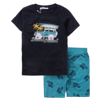 Παιδικό σετ ΝΕΚ για αγόρια Beach Patrol μπλε καλοκαιρινά σετάκια μακό αγορίστικα με βερμούδα κοντομάνικο ετών online (1)