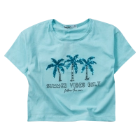 Παιδική μπλούζα ΝΕΚ για κορίτσια Palms γαλάζιο 