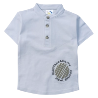 Παιδική μπλούζα Serafino για αγόρια Sustainability άσπρο βαμβακερό καλοκαιρινό βόλτα βόλτα ετών casual mao online (1)