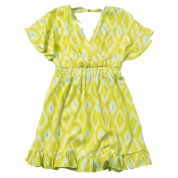 Παιδικό φόρεμα Serafino για κορίτσια Solero  λαχανί καλοκαιρινό αέρινο εμπριμέ βόλτα ετών casual online (1)