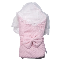 Βρεφικός υπνόσακος για κορίτσια Bow ροζ μοντέρνο νεογέννητο μαιευτήριο δώρο ζεστός online (1)