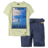 Παιδική μπλούζα Losan για αγόρια Florida κίτρινο αγορίστικες κοντομάνικες καλοκαιρινές μπλούζες tshirt ετών | Παιδική βερμούδα Losan για αγόρια simplify μπλε καλοκαιρινές ύφασμα βερμούδες αγορίστικες επώνυμες ετών 