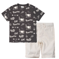 Παιδική μπλούζα Losan για αγόρια Road trip ανθρακί καθημερινή μακό σχολείο καλοκαιρινή βαμβακερή ετών online (1) | Παιδική βερμούδα Losan για αγόρια simplify άσπρο καλοκαιρινές ύφασμα βερμούδες αγορίστικες επώνυμες ετών 