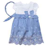 Βρεφικό φόρεμα Εβίτα για κορίτσια Marine μπλε