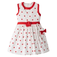 Παιδικό φόρεμα Εβίτα για κορίτσια Dots κόκκινο 