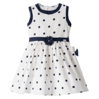Παιδικό φόρεμα Εβίτα για κορίτσια Dots μπλε 