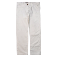 Παιδικό παντελόνι New College για αγόρια άσπρο παντελόνια με τσέπες υφασμάτινο chinp ετών online (1)
