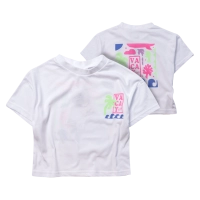 Παιδική μπλούζα Νew College για κορίτσια Vacay άσπρο κοριτσίστικα καλοκαιρινά μπλουζάκια μοντέρνα ελληνικά ετών (1)