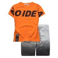 Παιδικό σετ Hashtag για αγόρια Ride πορτοκαλί σχολείο καθημερινό καλοκαιρινό μακό ετών tie dye online (1)