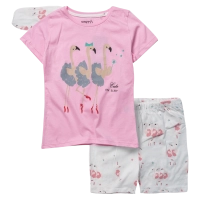 Παιδική πιτζάμα Εβίτα για κορίτσια Flamingo ροζ 