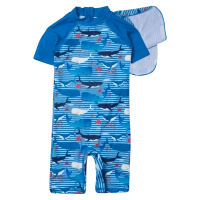 Παιδικό μαγιό ολόσωμο Minoti για αγόρια Ocean μπλε  