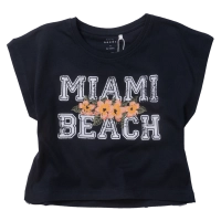 Παιδική μπλούζα Name it για κορίτσια Miami Beach μπλε 