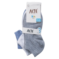 3 Παιδικές κάλτσες για αγόρια Acte γκρι ραφ άσπρο καθημερινές αγορίστικες online (1)