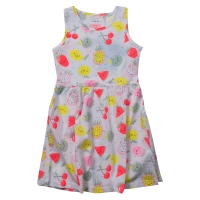Παιδικό φόρεμα Name it για κορίτσια Fruits άσπρο 