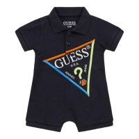 Βρεφικό φορμάκι Guess για αγόρια Triangle μπλε επώνυμα κορμάκια αγορίστικα online μηνών