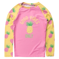 Παιδική αντιηλιακή μπλούζα με προστασία uv Losan για κορίτσια Pineapple ροζ 
