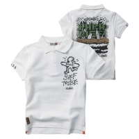 Παιδική μπλούζα Original Marines για αγόρια Surf Tribe άσπρο πόλο καλοκαιρινό κοντομάνικο επώνυμο ετών polo online (5)