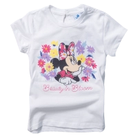 Βρεφική μπλούζα Disney για κορίτισια Minnie Flowers άσπρο 