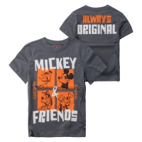 Παιδική μπλούζα Disney για αγόρια Mickey & Friends γκρι αγορίστικες κοντομάνικες μακό βαμβακερή ετών online (1)