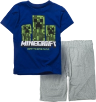 Παιδικό σετ Online για αγόρια Minecraft Creeper μπλε καλοκαιρινά σετάκια οιικονομικά προσφορά ελληνικά φτηνά ετών Online (1)
