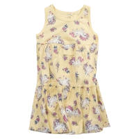 Παιδικό φόρεμα Name it για κορίτσια Unicflower κίτρινο καλοκαιρινό μονόκερος οικονομικό βαμβακερό μακό ετών online (1)