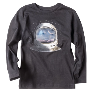 Παιδική μπλούζα Mayoral για αγόρια Astronaut Μαύρο αγορίστικες μπλούζες επώνυμες χειμερινές
