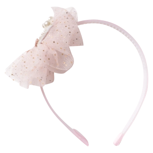 Παιδική στέκα για κορίτσια Pearl Crown Ροζ κοριτσίστικες μοντέρνες με στρας