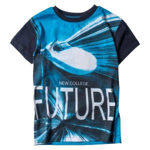 Παιδική μπλούζα New College για αγόρια Future Μπλε καλοκαιρινές μοντέρνες ποιοτικές μπλούζες online
