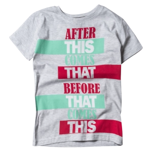 Παιδική μπλούζα New College για αγόρια After This Γκρι αγορίστικες ελληνικές κοντομάνικες μπλούζες