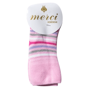 Βρεφικές κάλτσες για κορίτσια MumDadMe Ροζ χαριτωμένο με πολύχρωμα γραμματα online