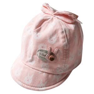 Βρεφικό καπέλο για κορίτσια Rabbit Ροζ κοριτσίστικα καπέλα καλοκαιρινά φθηνά