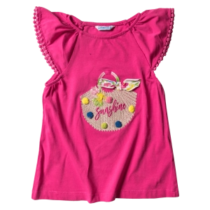 Παιδική μπλούζα Mayoral για κορίτσια Sunshine Φούξια κοριτσίστικα κοντομάνικα καλοκαιρινά μοντέρνα
