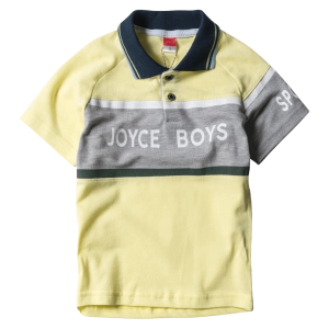 Παιδική μπλούζα Joyce για αγόρια Boys Κίτρινο αγορίστικες πόλο μπλούζες με γιακά καθημερινές καλές οικονομικές