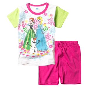 Παιδική πιτζάμα Like για κορίτσια Winter Princess Φούξια κοριτσίστικες καλοκαιρινές μοντέρνες ελληνικές πιτζάμες