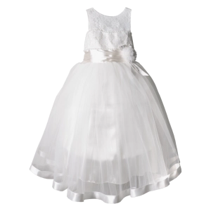 Παιδικό φόρμεα για κορίτσια Monterey άσπρο ακριβά φορέματα για γάμο βάφτιση εκκλησία αμπιγιέ καλά για κορίτσια ετών online