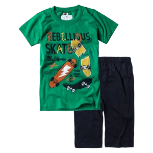 Παιδικό σετ για αγόρια Rebellious πράσινο αγορίστικο άνετο καθημερινό οικονομικό φτηνό για το σχολείο αθλητικό ετών