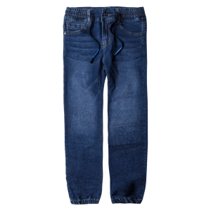 Παιδικό παντελόνι τζιν για αγόρια Run Boy μπλε αγορίστικο οικονομικο με λάστιχο άνετο μοντέρνο καθημερινό για το σχολείο