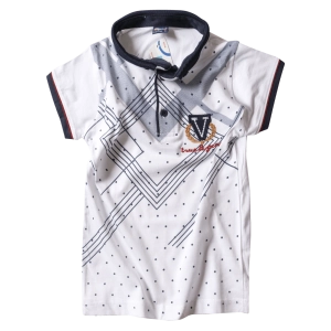 Παιδική μπλούζα για αγόρια Victory άσπρο μπλουζάκια polo για αγόρια καλοκαιρινά κοντομάνικα ετών online