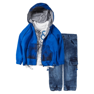 Παιδικό σετ για αγόρια TRK Μπλε αγορίστικα σετ μοντέρνα καθημερινά οικονομικά